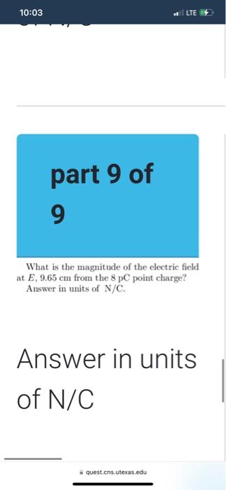 10 02 Lte A Point Charge 8 Pc Is Concentric With Two Spherical Conducting Thick Shells The Smaller Spherical Conducting 11