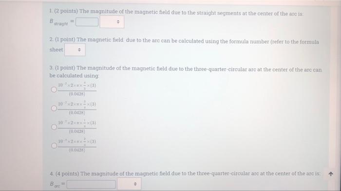 Problem 9 30 Points Two Long Straight Wires Carrying 3 A Of Conventional Current Are Connected By A Three Quarter Ci 3