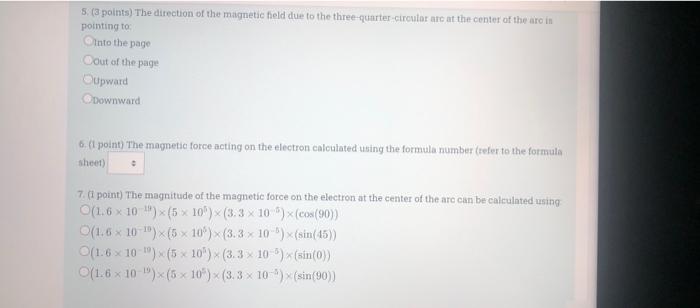 Problem 9 30 Points Two Long Straight Wires Carrying 3 A Of Conventional Current Are Connected By A Three Quarter Ci 4