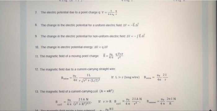 Problem 11 10 Points A Long Straight Wire Suspended In The Air Carries A Conventional Current Of 2 63 A In The X Dire 4