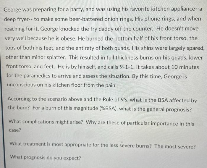 George Was Preparing For A Party And Was Using His Favorite Kitchen Appliance A Deep Fryer To Make Some Beer Battere 1