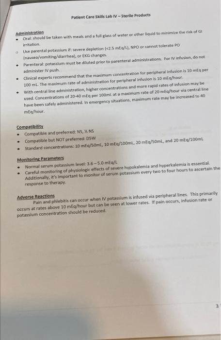 Patient Care Skills Lab Iv Sterile Products Substance Abuse Background One Of The Most Common Types Of Substance Abuse I 4
