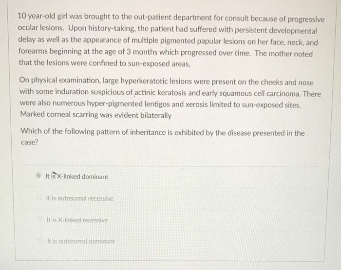 10 Year Old Girl Was Brought To The Out Patient Department For Consult Because Of Progressive Ocular Lesions Upon Histo 2
