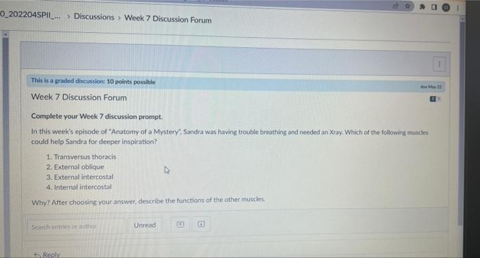 1 0 202204spil Discussions Week 7 Discussion Forum This Is A Graded Discussion 10 Points Possible Week 7 Discussi 1