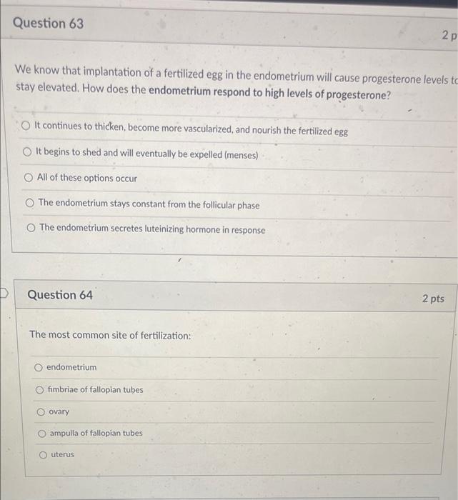 D Which Of These Does Not Belong When Talking About Ovaries Ovulation Eggs Site Of Fertilization Estrogen O Progesteron 3