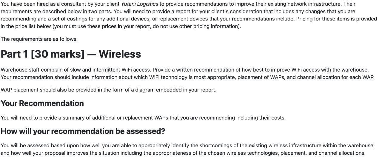 You Have Been Hired As A Consultant By Your Client Yutani Logistics To Provide Recommendations To Improve Their Existing 1