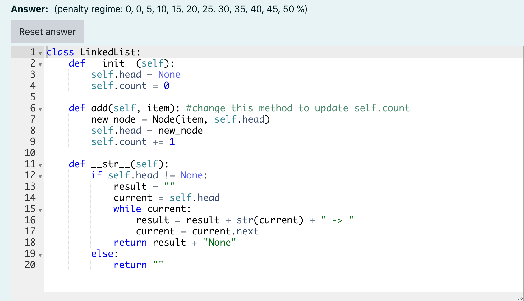 Consider The Linkedlist Class Implementation In The Answer Box Extend The Linkedlist Class By Adding The Method Running 2