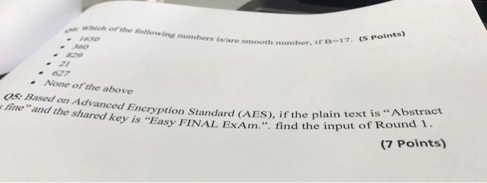 7 42 Based On Data Encryption Standard Des If The Encryption Key Computer And Pertext Is 64 35 56 28 31 53 1d 78 3