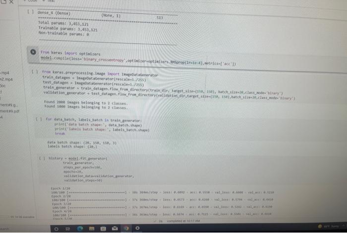 D File Edit View Insert Runtime Tools Help Allungesaved Dode Text Ex Files Code Text Mre D 8 Import Os Shutil Fro 4