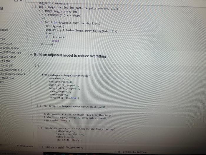 D File Edit View Insert Runtime Tools Help Allungesaved Dode Text Ex Files Code Text Mre D 8 Import Os Shutil Fro 6