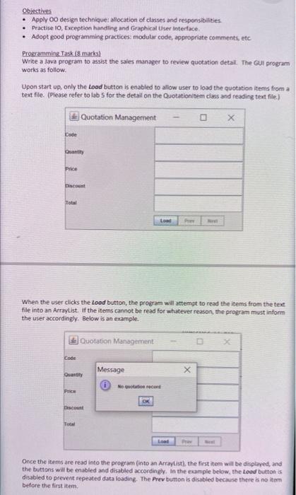 Objectives Apply O0 Design Technique Allocation Of Classes And Responsibilities Practise 10 Exception Handling And 1