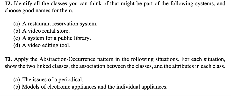 Object Oriented Software Engineering Task 1