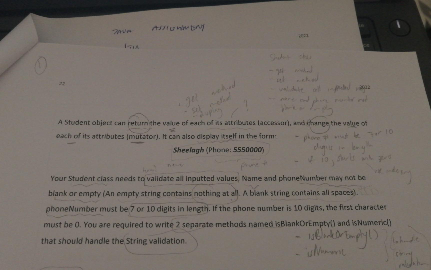Java Assignment 2022 1711 Ce Shedert Chas Get Mehed 22 Set Method Validate All Infused 2022 Get Nehod Sedy Uplay Black O 1
