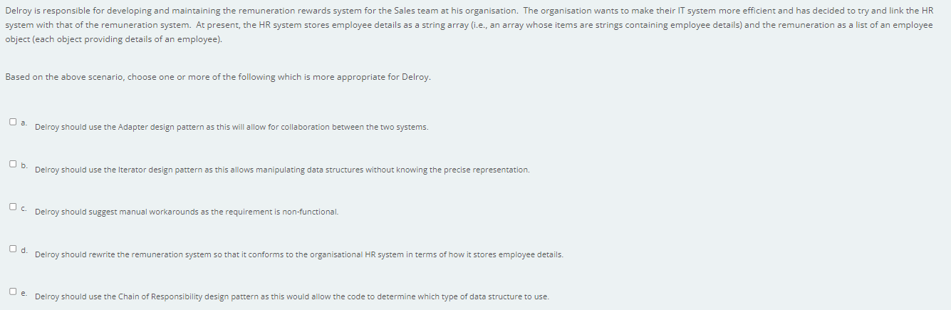 Delroy Is Responsible For Developing And Maintaining The Remuneration Rewards System For The Sales Team At His Organisat 1