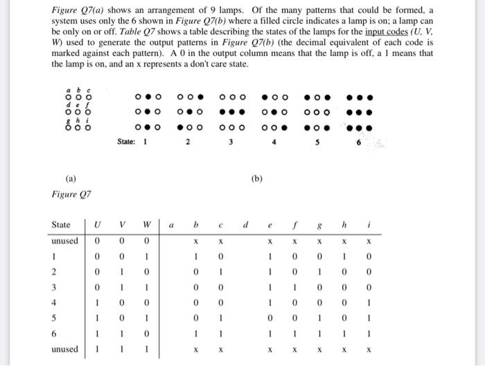 Question 7 20 Marks Figure Q7 A Shows An Arrangement Of 9 Lamps Of The Many Patterns That Could Be Formed A System 2