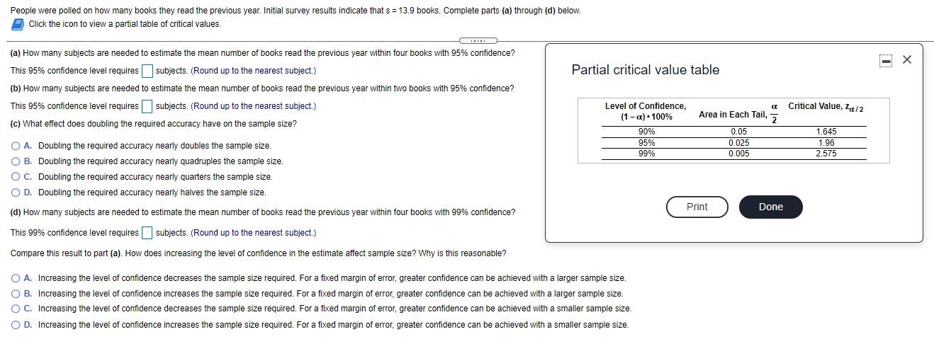 People Were Polled On How Many Books They Read The Previous Year Initial Survey Results Indicate That S 13 9 Books C 1