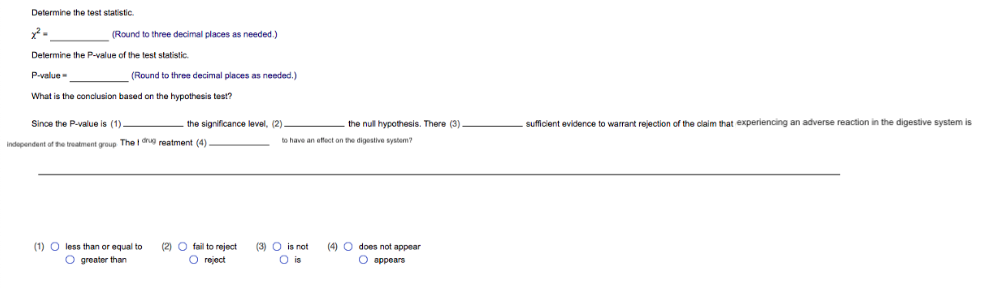 Determine The Test Statistic X Round To Three Decimal Places As Needed Determine The P Value Of The Test Statistic P 1