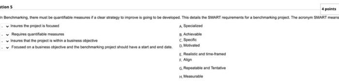 Stion 5 4 Points In Benchmarking There Must Be Quantifiable Measures If A Clear Strategy To Improve Is Going To Be Deve 1