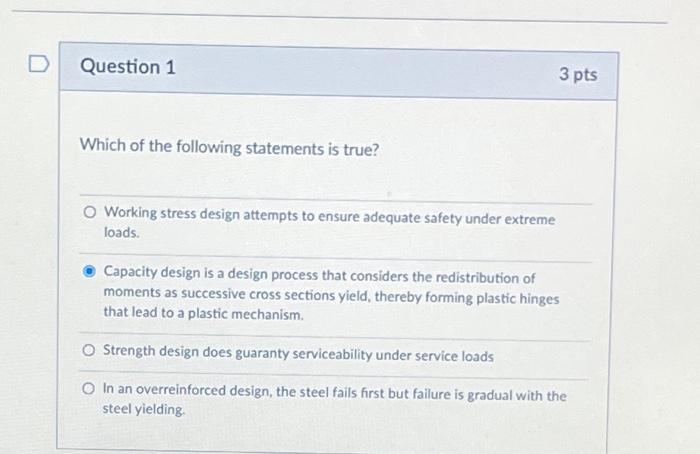 Question 4 3 Pts What Happens To The Behaviour Of Beam If The Width Is Increased While Other Beam Variables Remain Const 3
