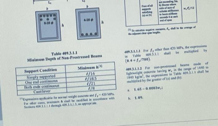 Problem 2 The Data Of The Floor Framing Plan Are Given Below The Positive And Negative Moment Sections Of Beam Gh Is To 2