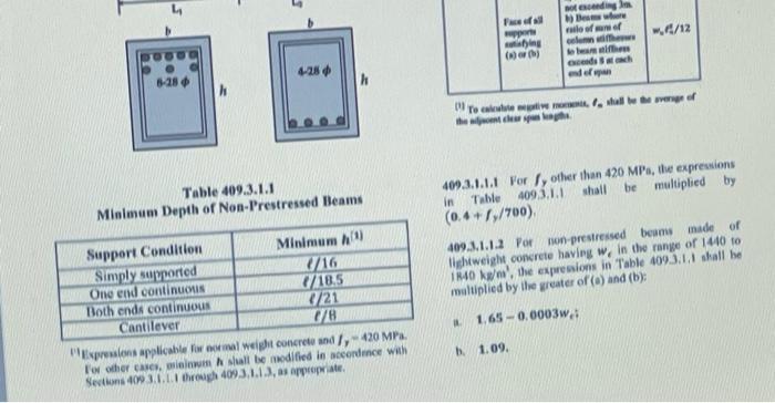 Problem 2 The Data Of The Floor Framing Plan Are Given Below The Positive And Negative Moment Sections Of Beam Gh Is To 3