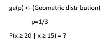 Ge P Geometric Distribution P 1 3 P X 2 20 X2 15 1