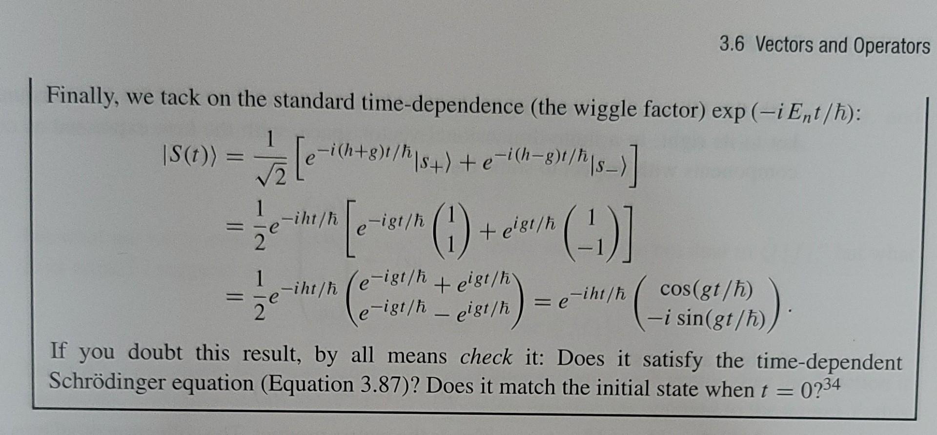 Quantum Mechanics Third Edition Please Refer To The Result Of Example 3 8 Of The Book To Solve It 2