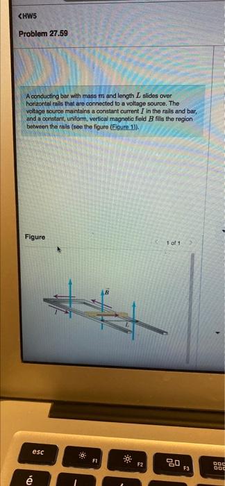 Problem 27 50 Acenduding Bar With Mass And Length Sides Over Honeontal That Are Connected To A Vagn Sou The Voltage Sour 3