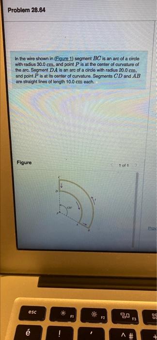 In The Wine Shown In Figure 1 Segment Bc Is An Are Of A Circle With Radius 30 0 Cm And Point P Is At The Center Of Cur 2