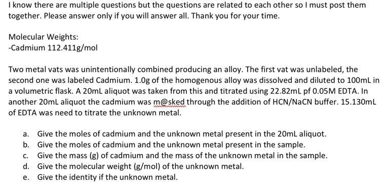 I Know There Are Multiple Questions But The Questions Are Related To Each Other So I Must Post Them Together Please Ans 1