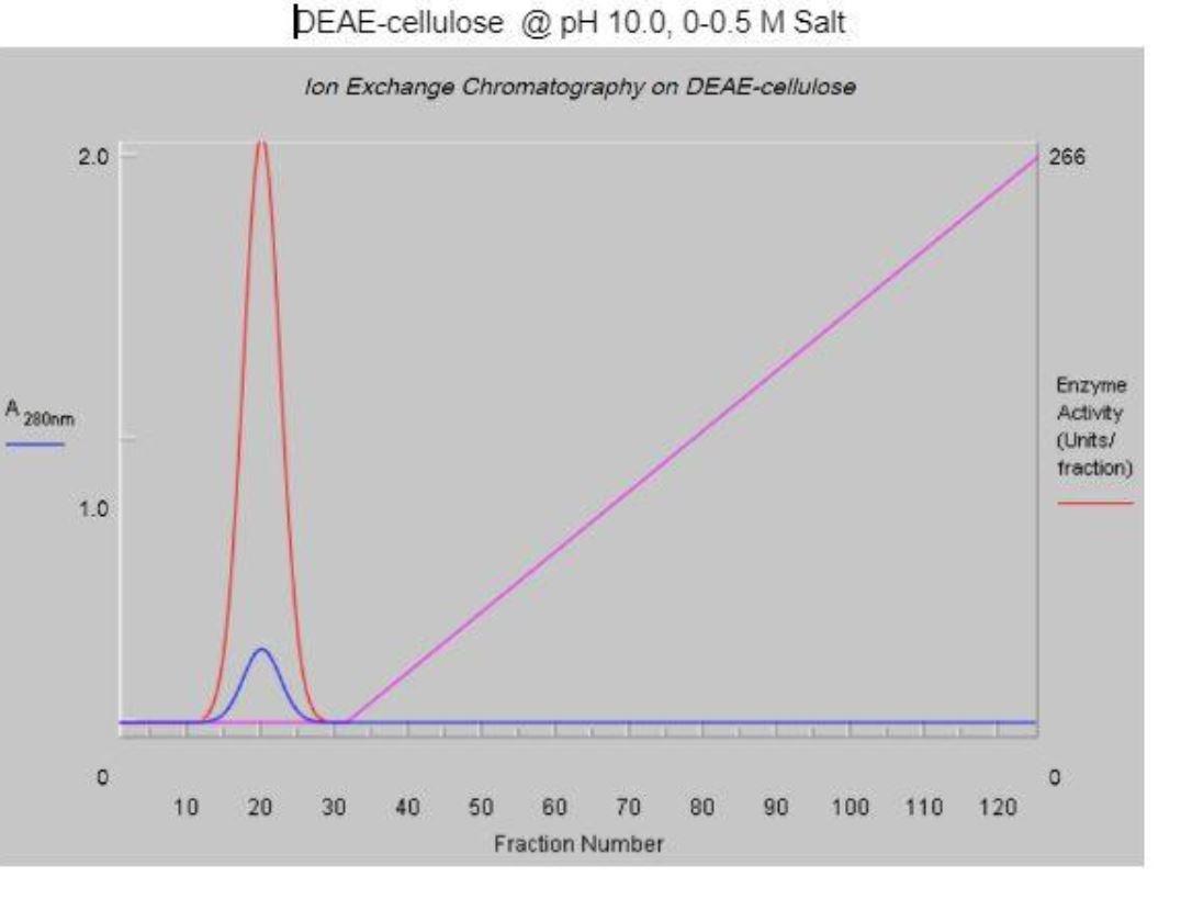 3 Examine The Chromatogram For Q Sepharose Run At Ph 10 Specifically The One That Employed A 0 0 5 M Nacl Gradient At 4