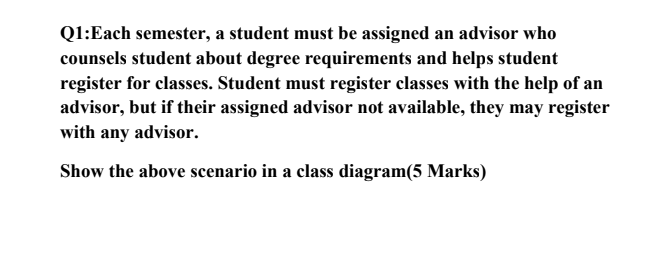 Q1 Each Semester A Student Must Be Assigned An Advisor Who Counsels Student About Degree Requirements And Helps Student 1