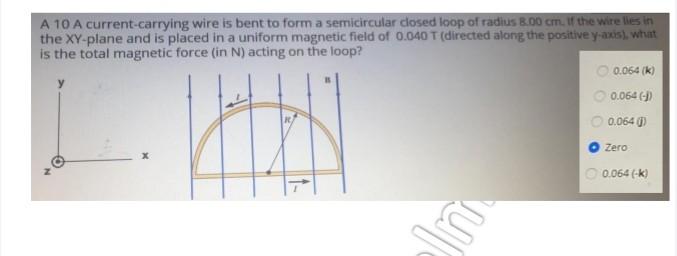 O O O O O Left Q10 A Bar Of Length L And Is Free To Slide Without Friction On Horizontal Rails As Shown A Uniform Magn 2