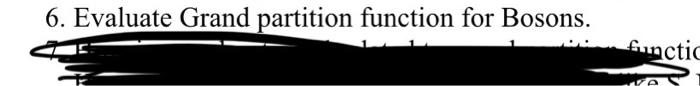 6 Evaluate Grand Partition Function For Bosons Functic 1