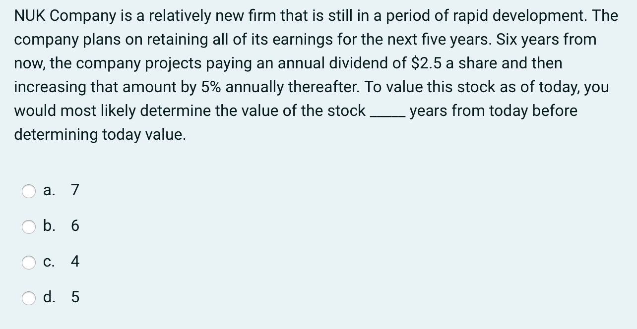 Nuk Company Is A Relatively New Firm That Is Still In A Period Of Rapid Development The Company Plans On Retaining All 1