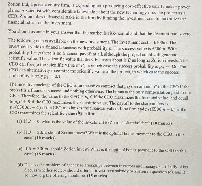 Zorion Ltd A Private Equity Firm Is Expanding Into Producing Cost Effective Small Nuclear Power Plants A Scientist Wi 1