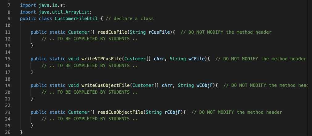 Customer Java Public Class Customer Implements Java Io Serializable Declare A Class Name Customer Fields Int Cid 2