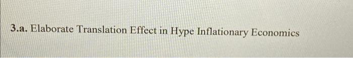 3 A Elaborate Translation Effect In Hype Inflationary Economics 1