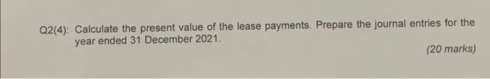 Relating To Question 2 4 Lease Accounting Braddock Ltd Leased A Building Crane From Crane Movers Ltd To Use During The 2