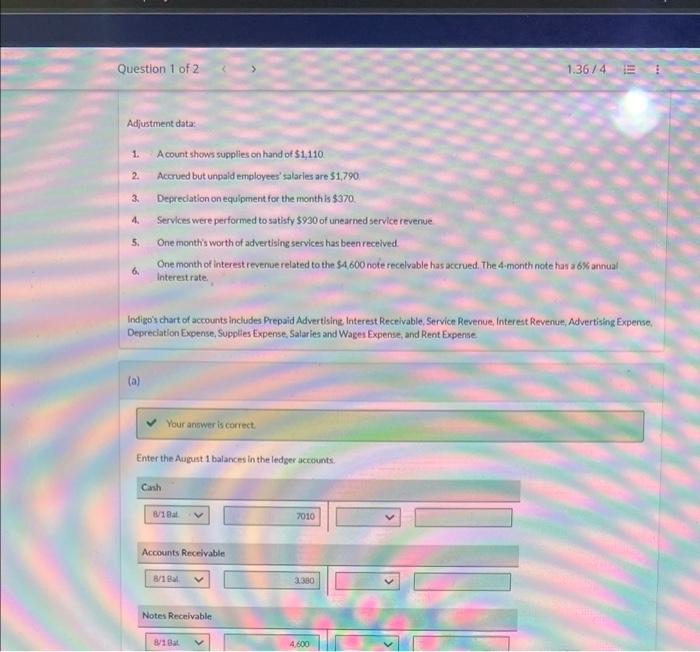 View Policies Show Attempt History Current Attempt In Progress On August 1 2022 The Following Were The Account Balance 2