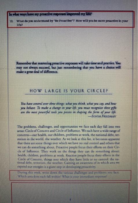 Casestudy Regarding Self Management Please Solve It 8
