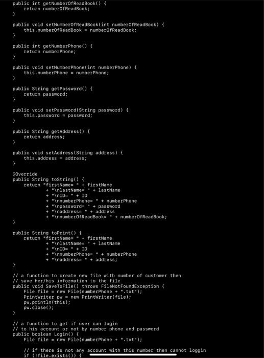 Public Class Customer Private String Firstname Private String Lastname Private Int Id Private Int Numberphone Priv 2