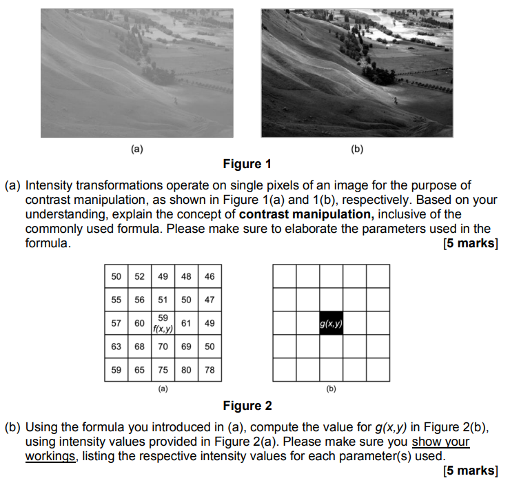 Image Processing Intensity Transform Filtering Thresholding 1