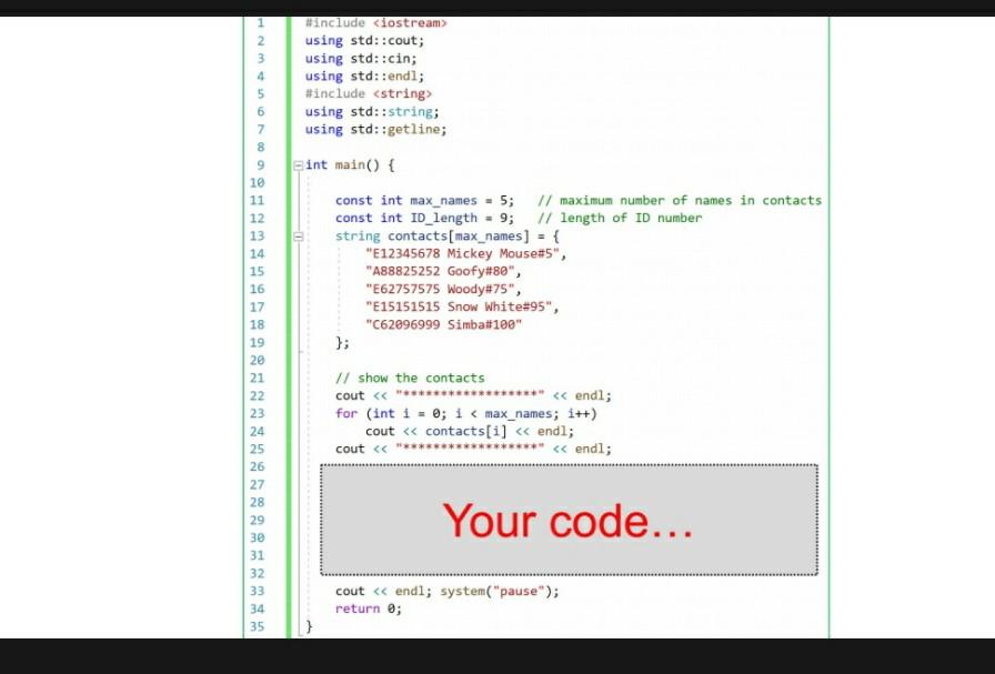 Every Data In Contact List Has Student Id 9 Digit Name And Score After The Program Accepts The Id If Ther 2