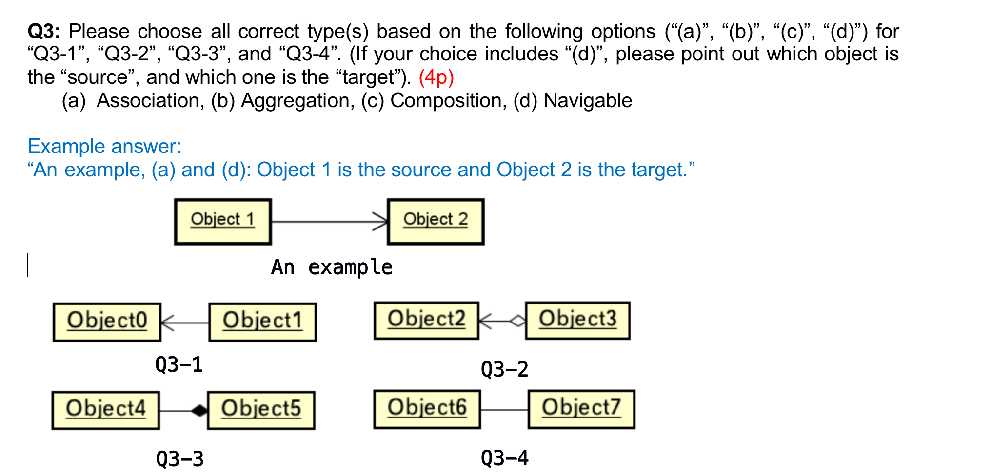 Q3 Please Choose All Correct Type S Based On The Following Options A B C D For Q3 1 Q3 2 Q 1