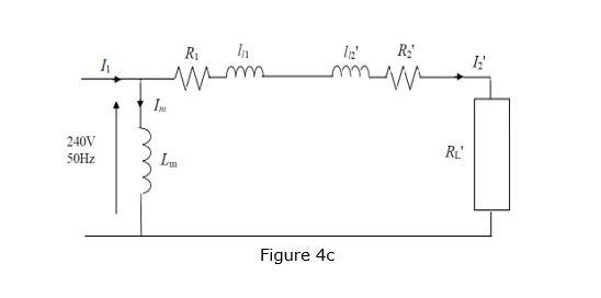240v 50hz R In Mmm In Lm R Mm W Figure 4c 2 R 1 A Explain The Difference Between Efficiency And Regulation In A Tr 1