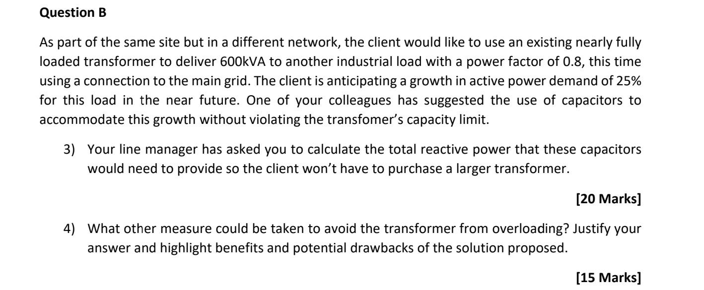 Question B As Part Of The Same Site But In A Different Network The Client Would Like To Use An Existing Nearly Fully Lo 1