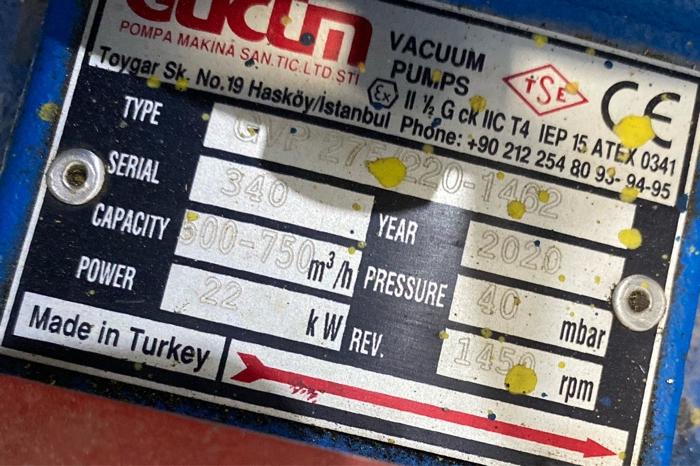 Vacuum Pumps Se Ce Pompa Makina San Tic Ltd Sti Ei 2 G Ck Iic T4 Iep 15 Atex 0341 Toygar Sk No 19 Haskoy Istanbul Phone 1
