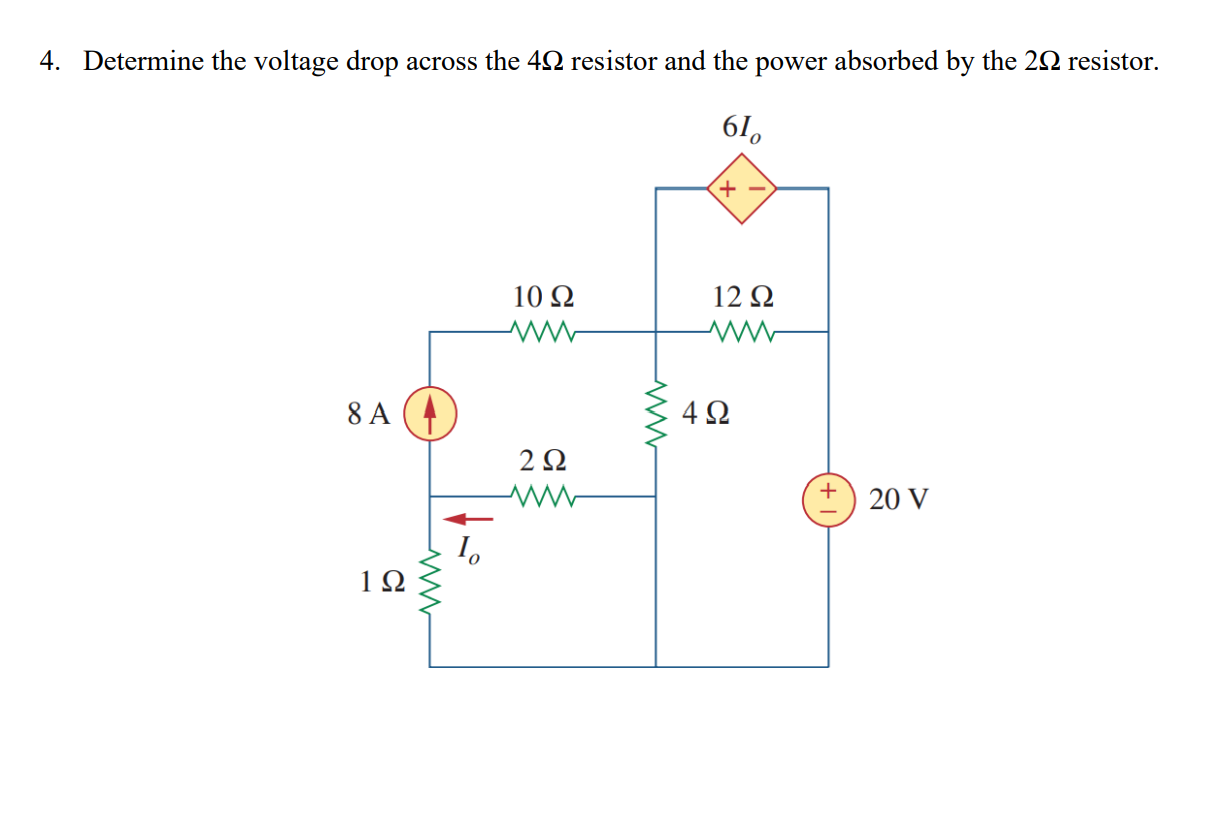 Use Mesh Analysis To Solve The Following Problem 1