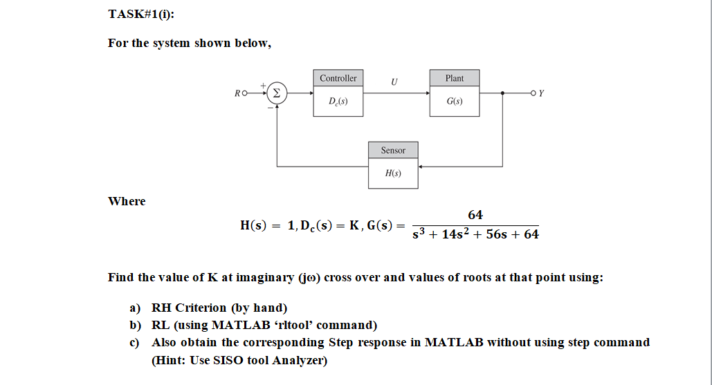 Feedback Control Systems 1